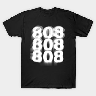 808  -- Retro Electronic Music Typography Music Design T-Shirt